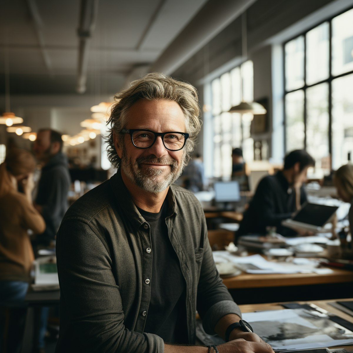 Confident-Intellectual-in-a-Co-Working-Cafe